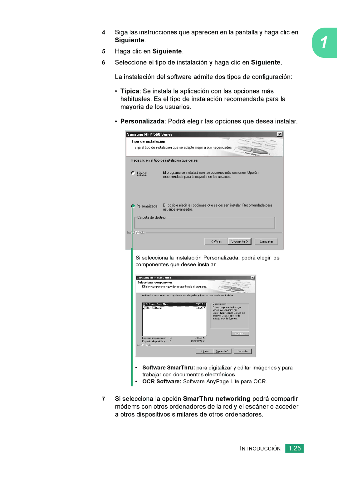 Samsung 560 manual Siguiente 