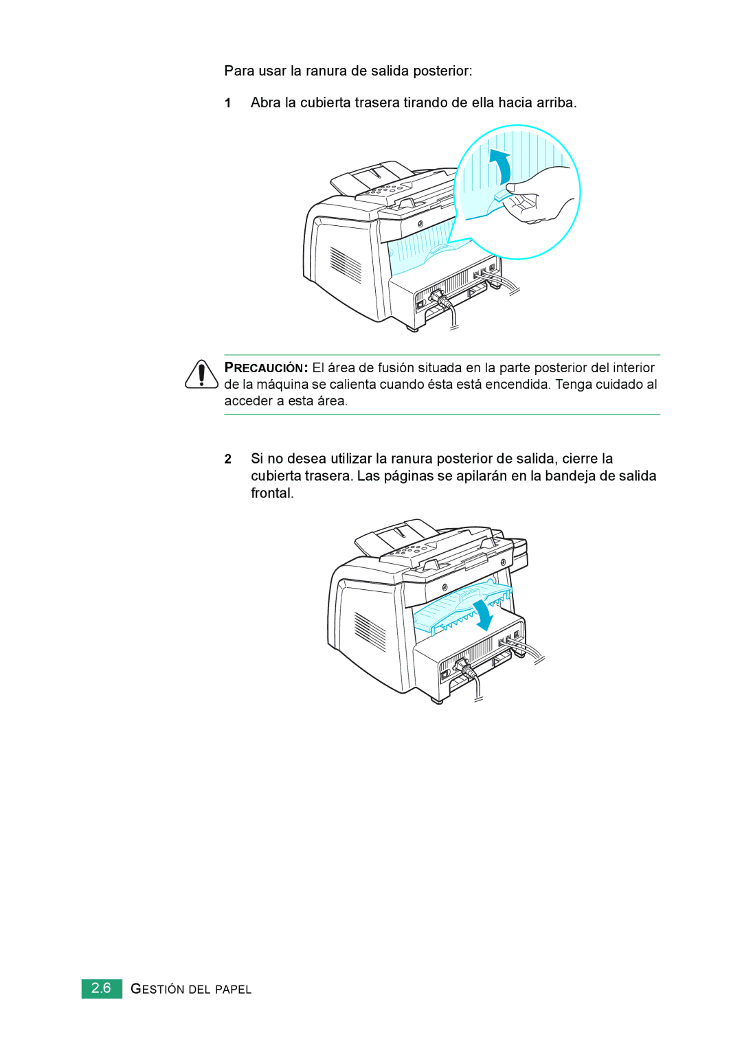 Samsung 560 manual Gestión DEL Papel 