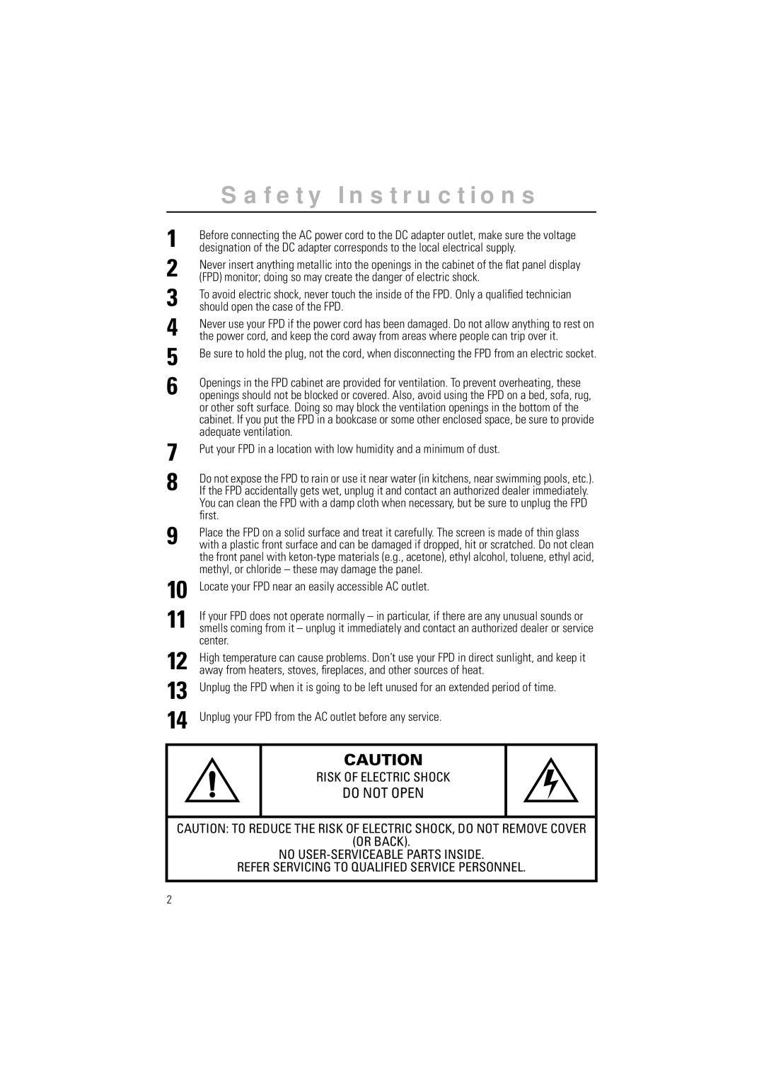 Samsung RN15LSTMN/EDC, 570STFT, CN15LSPS/EDC, CN15LSAPN/EDC, CN15LSPN/XEU, CN15LSBAS/EDC, RN15LSTSN/EDC Safety Instructions 