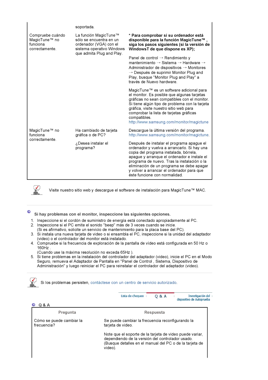 Samsung 591S manual Pregunta, Respuesta 