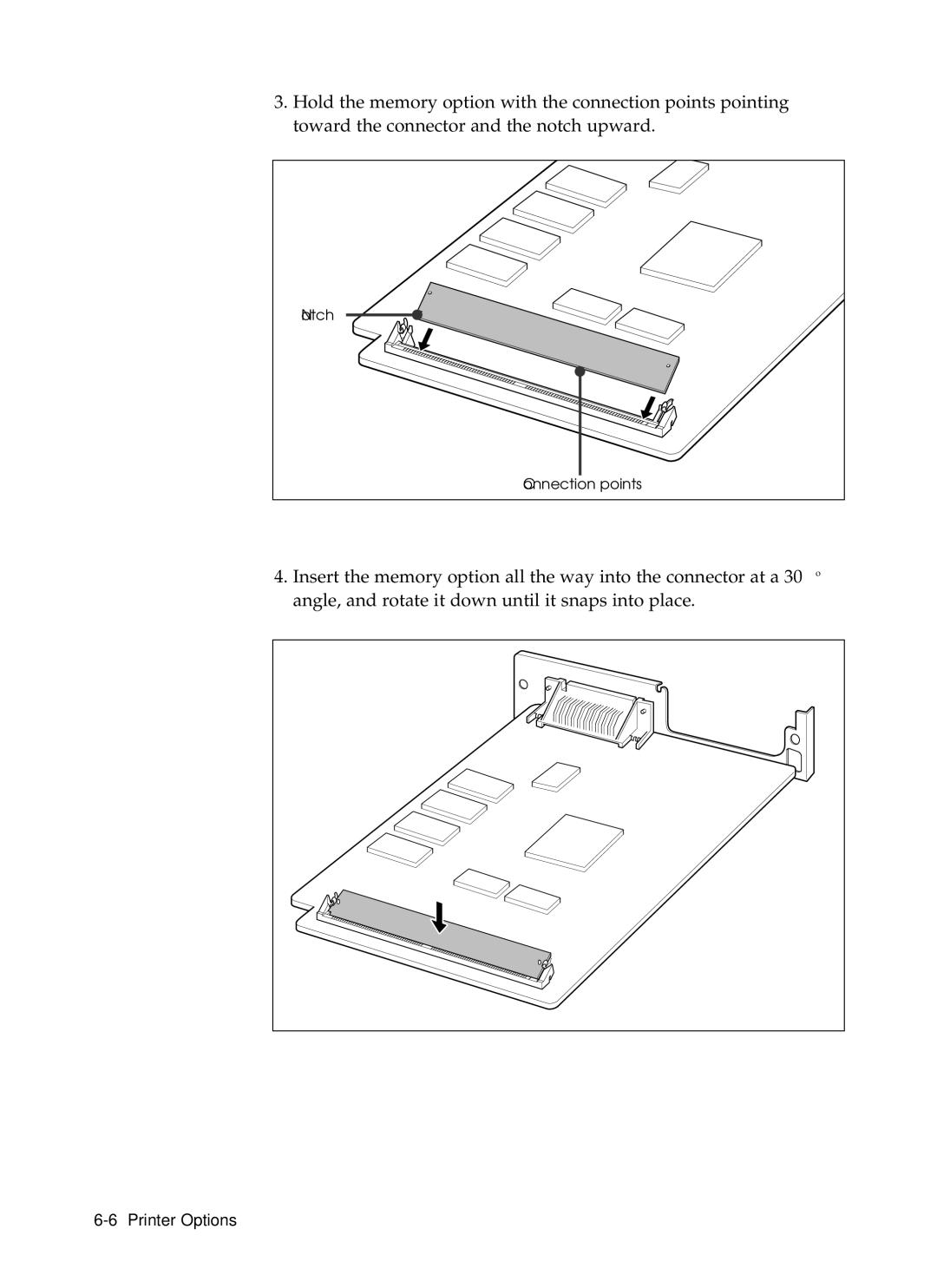 Samsung 6050 manual Notch Connection points 