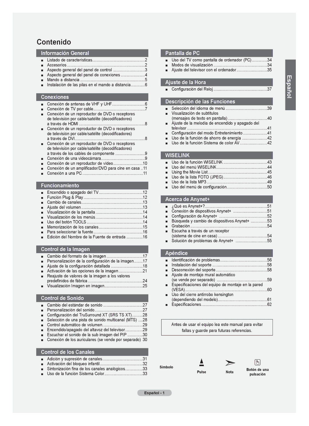 Samsung 610 user manual Reajuste de valores de la imagen a los valores, Conexión de los auriculares se vende por separado 