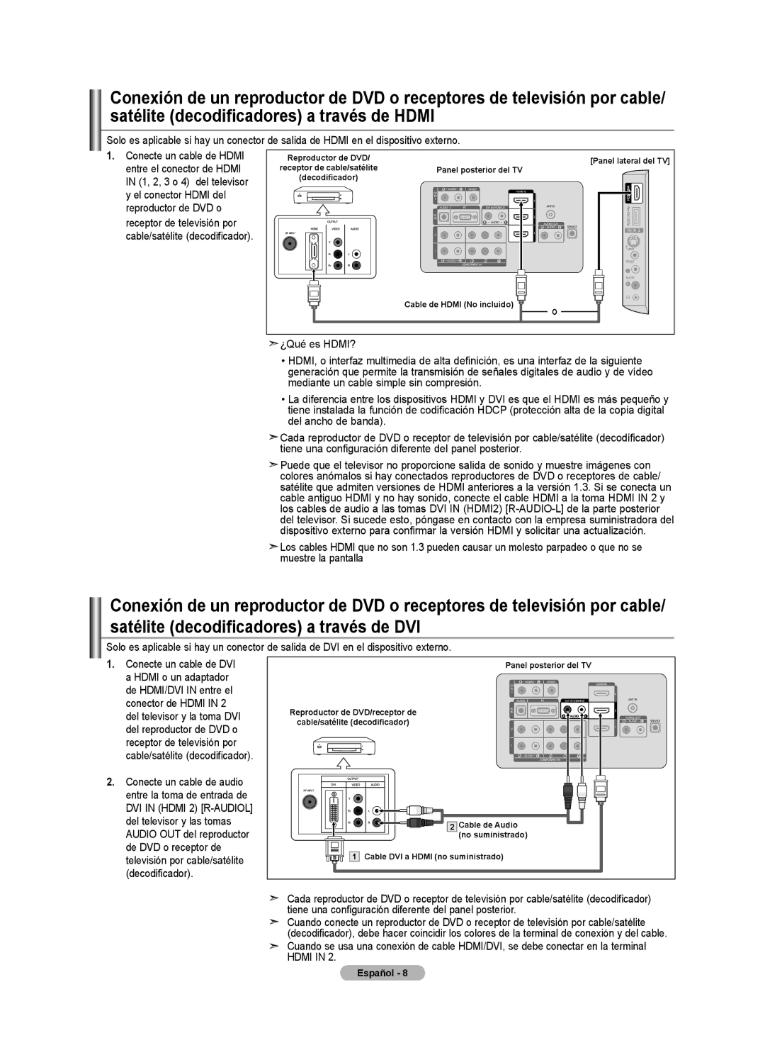 Samsung 610 user manual Español  