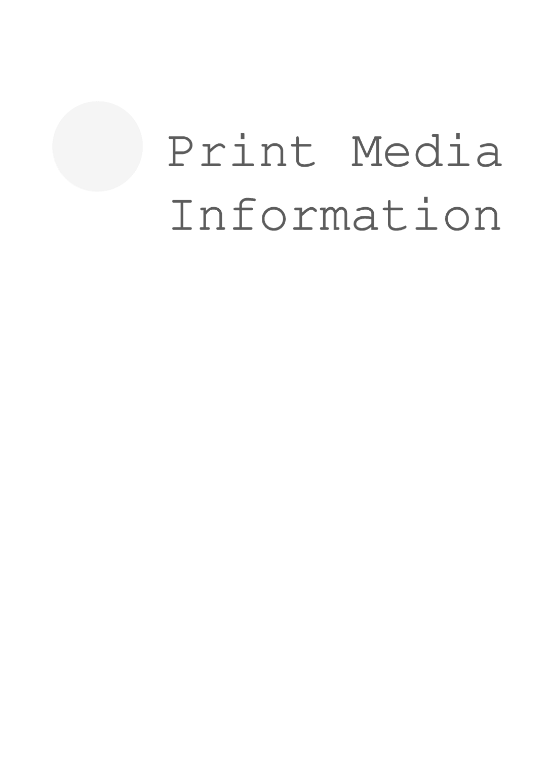 Samsung 6100N manual Print Media Information 