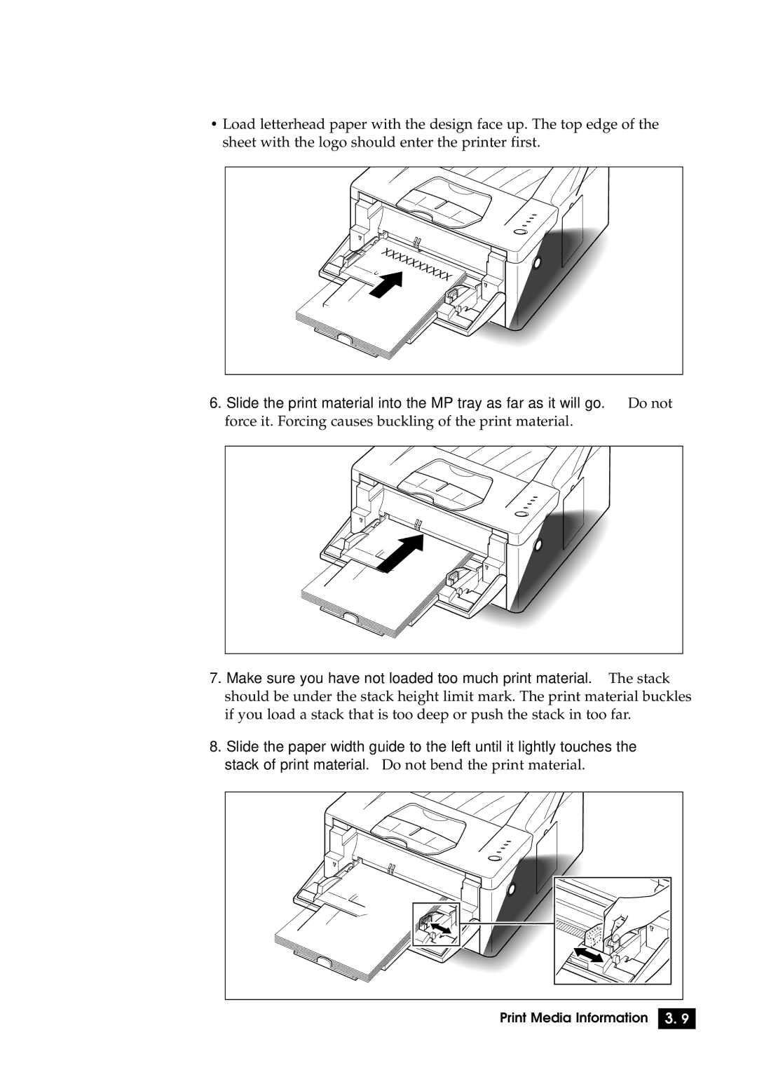 Samsung 6100N manual Print Media Information 3 