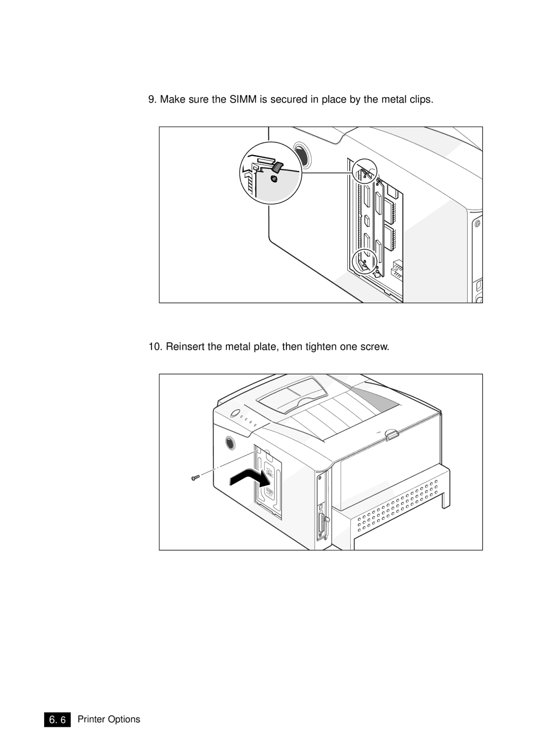 Samsung 6100N manual Open 