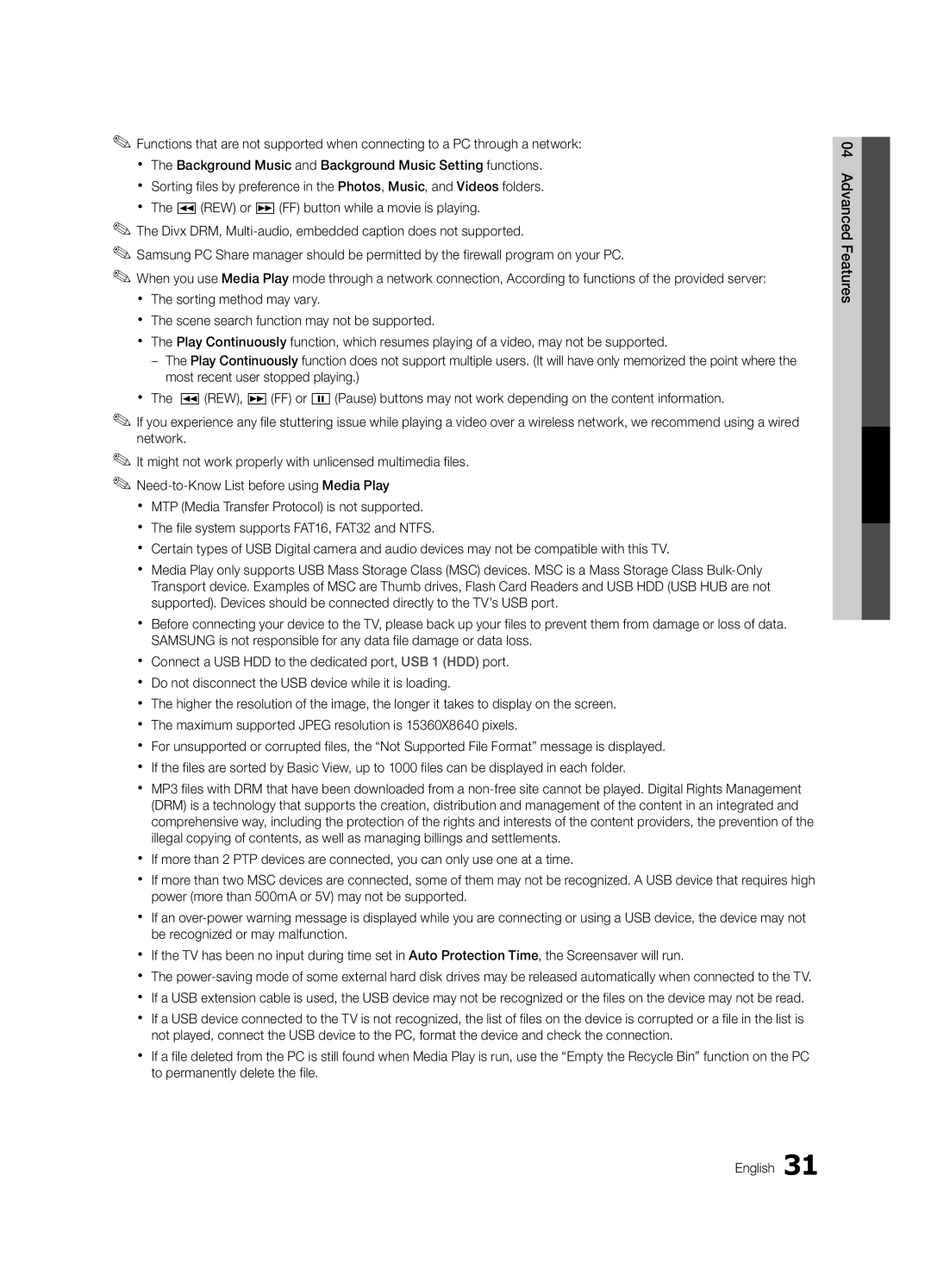 Samsung LN40D630, LN46D630 user manual 