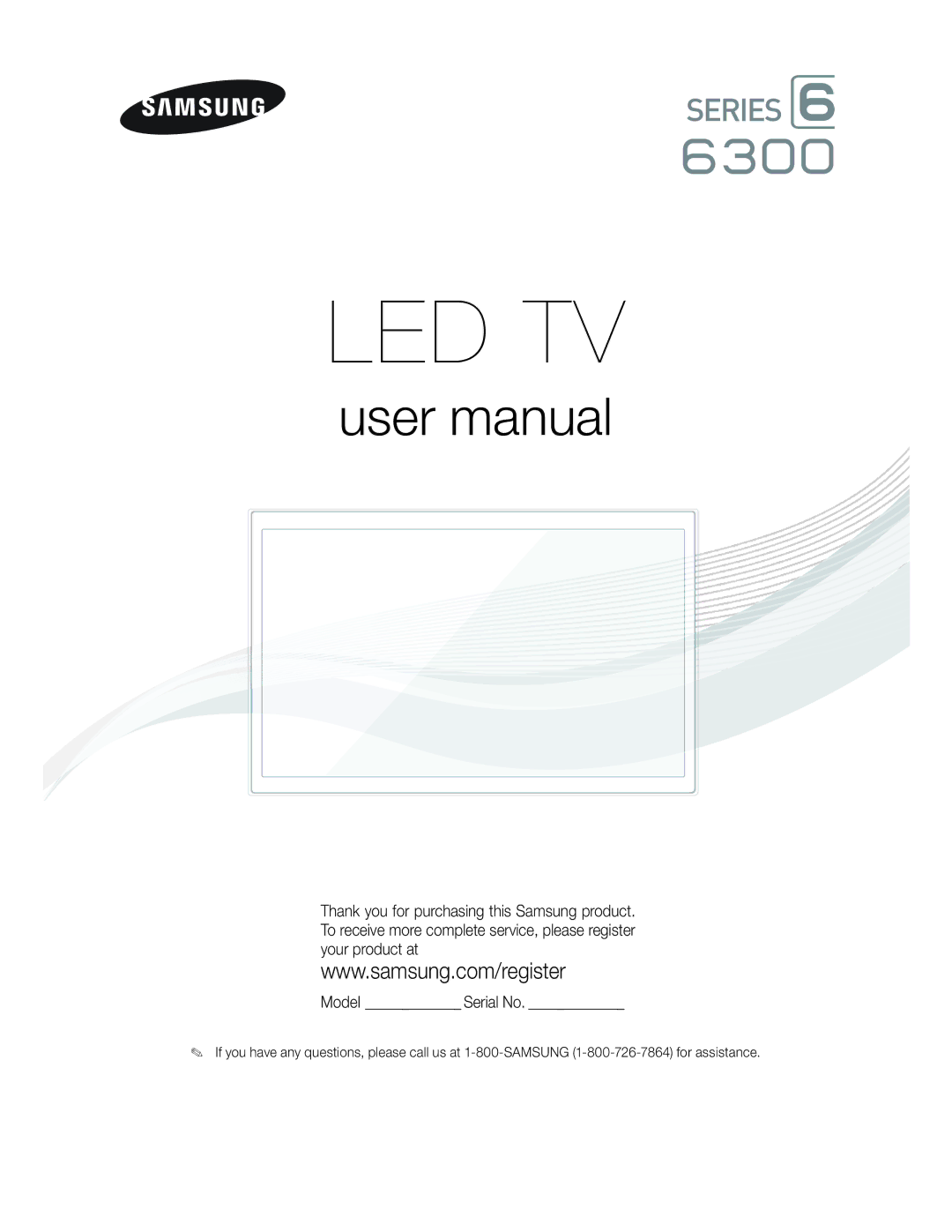 Samsung 6300 user manual Led Tv 