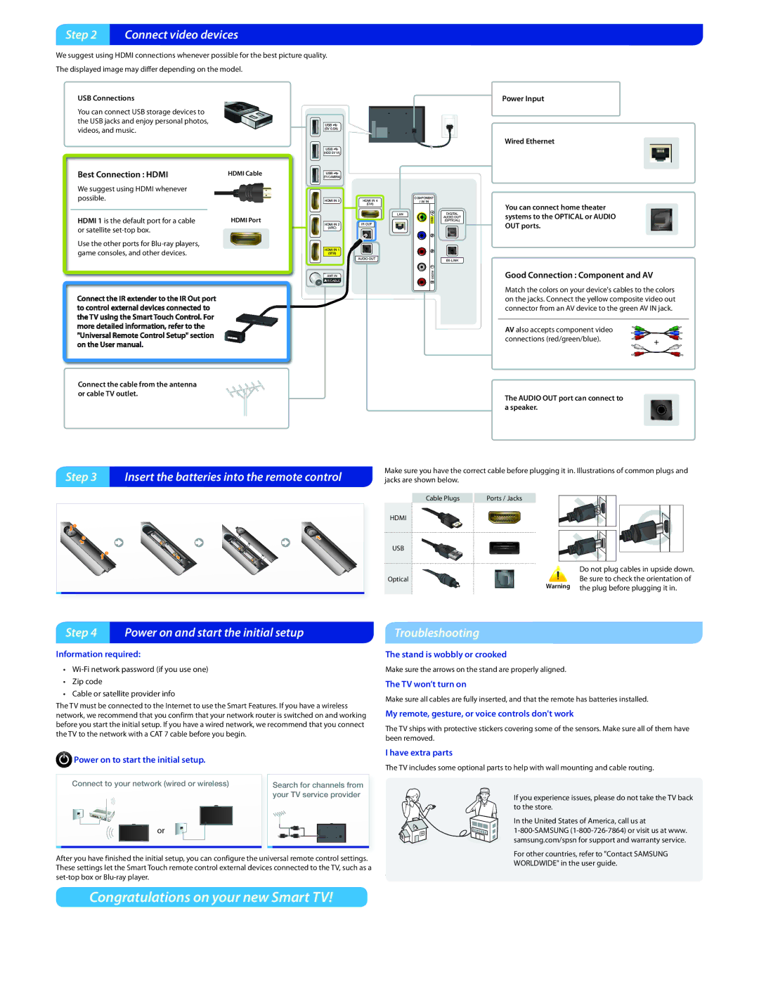 Samsung 6300 user manual Congratulations on your new Smart TV 