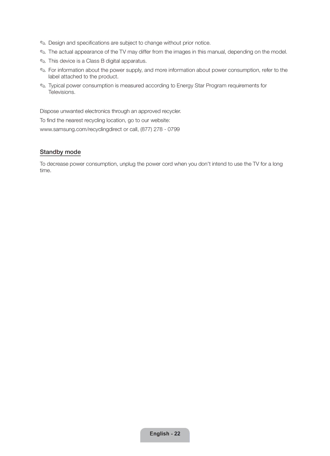 Samsung 6350 user manual Standby mode 