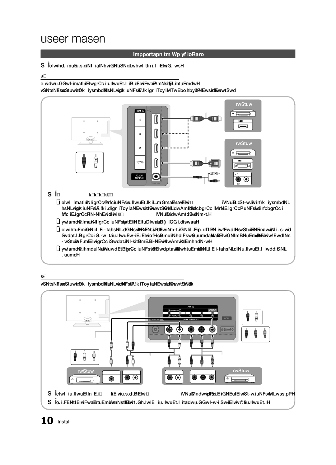 Samsung UN55C6400, UN46C6400, UN40C6500 user manual Connections, Connecting to an AV Device 