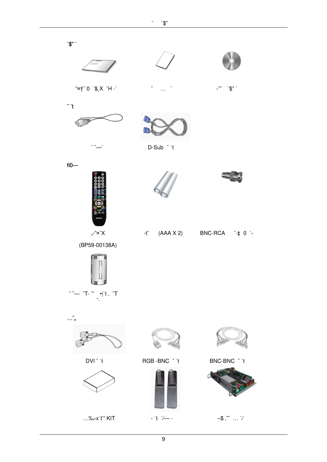 Samsung 650FP quick start 설명서 