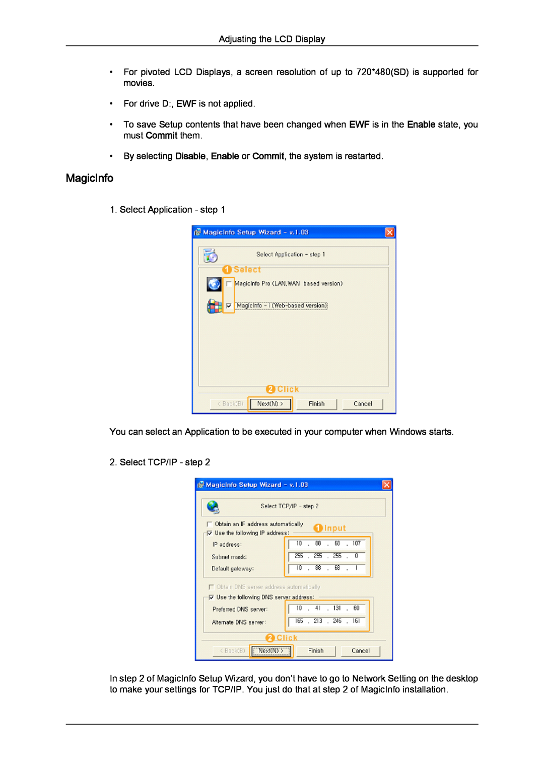 Samsung 650FP-2, 650MP-2 user manual MagicInfo 