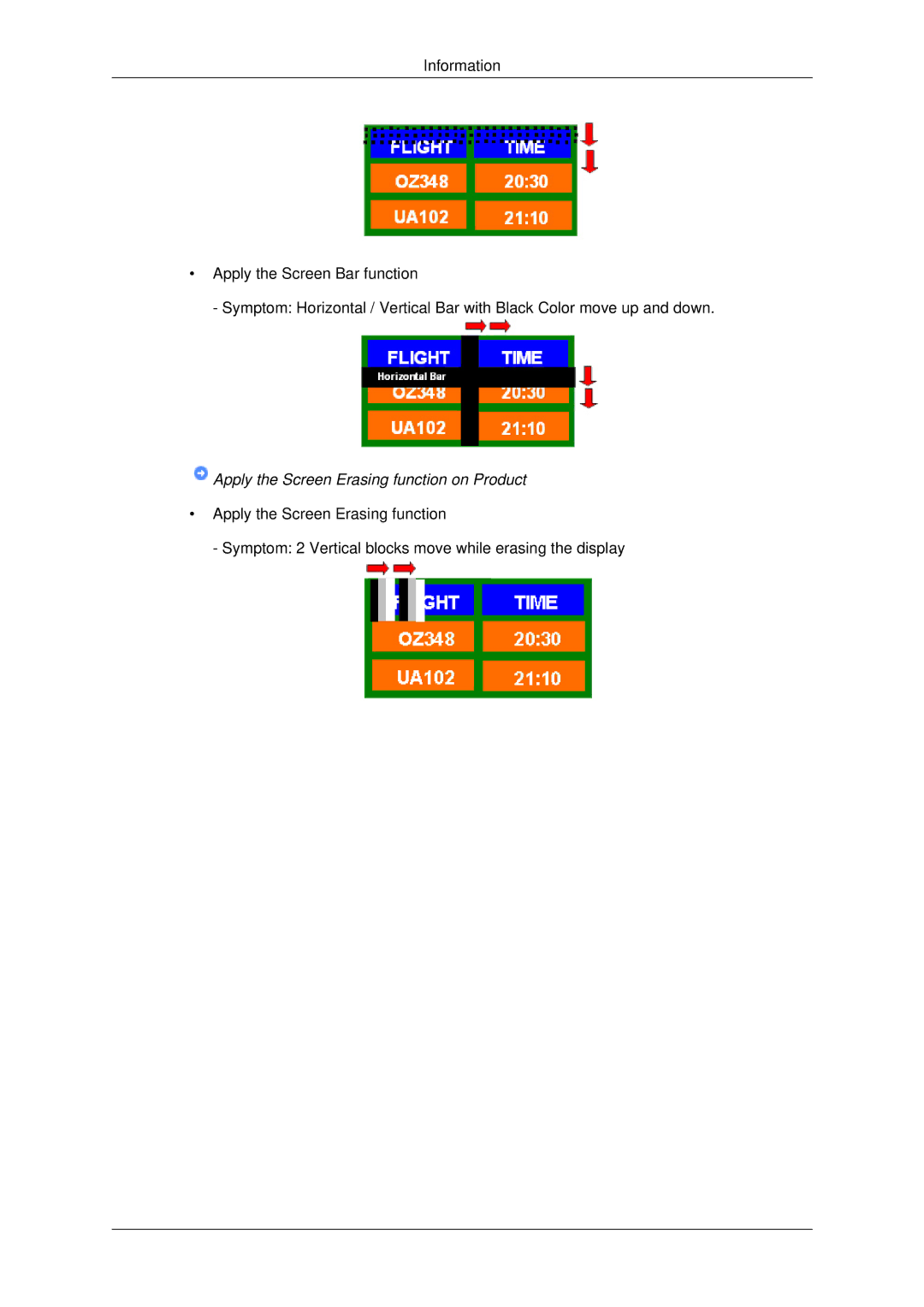 Samsung 650TS-2 user manual Apply the Screen Erasing function on Product 