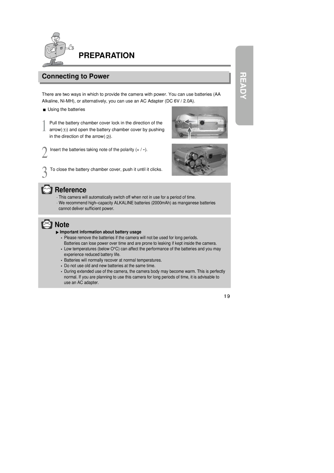 Samsung 6806-1247 manual Preparation, Connecting to Power 