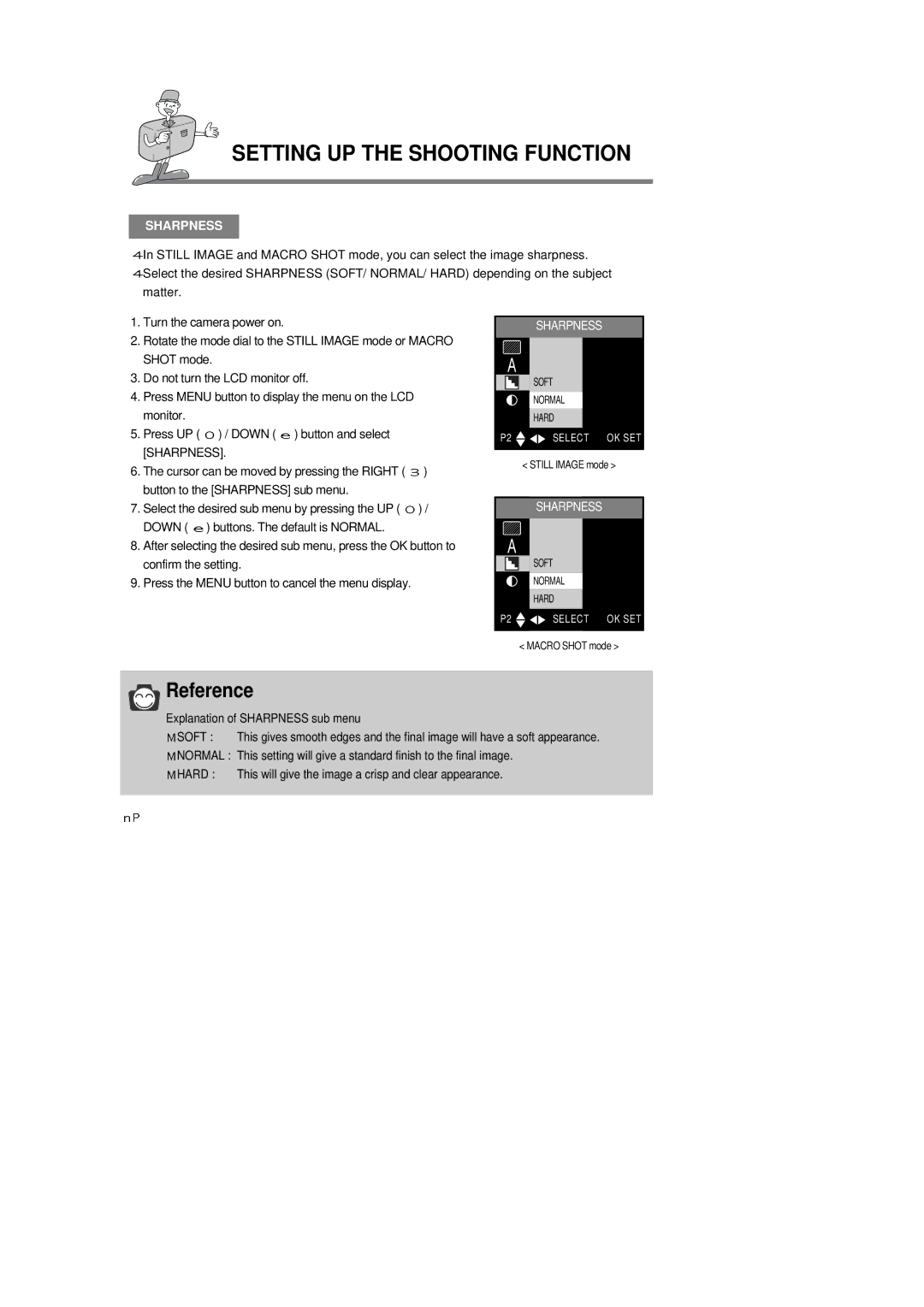 Samsung 6806-1247 manual Sharpness 