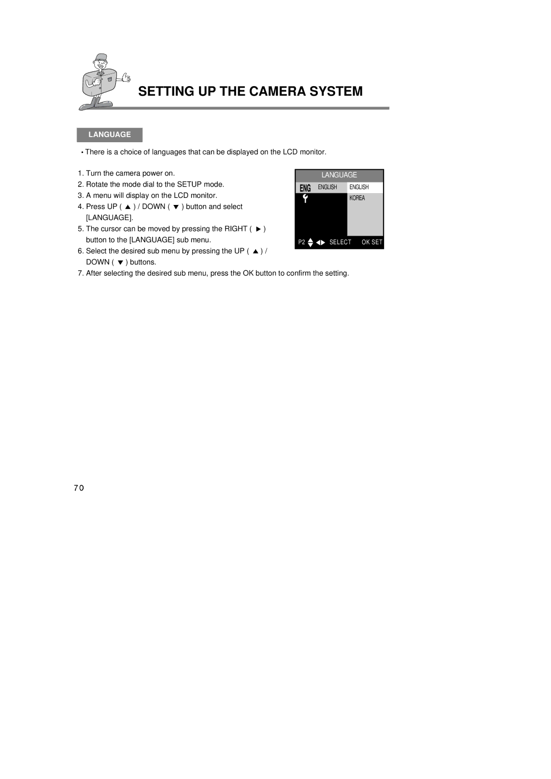 Samsung 6806-1247 manual Language 