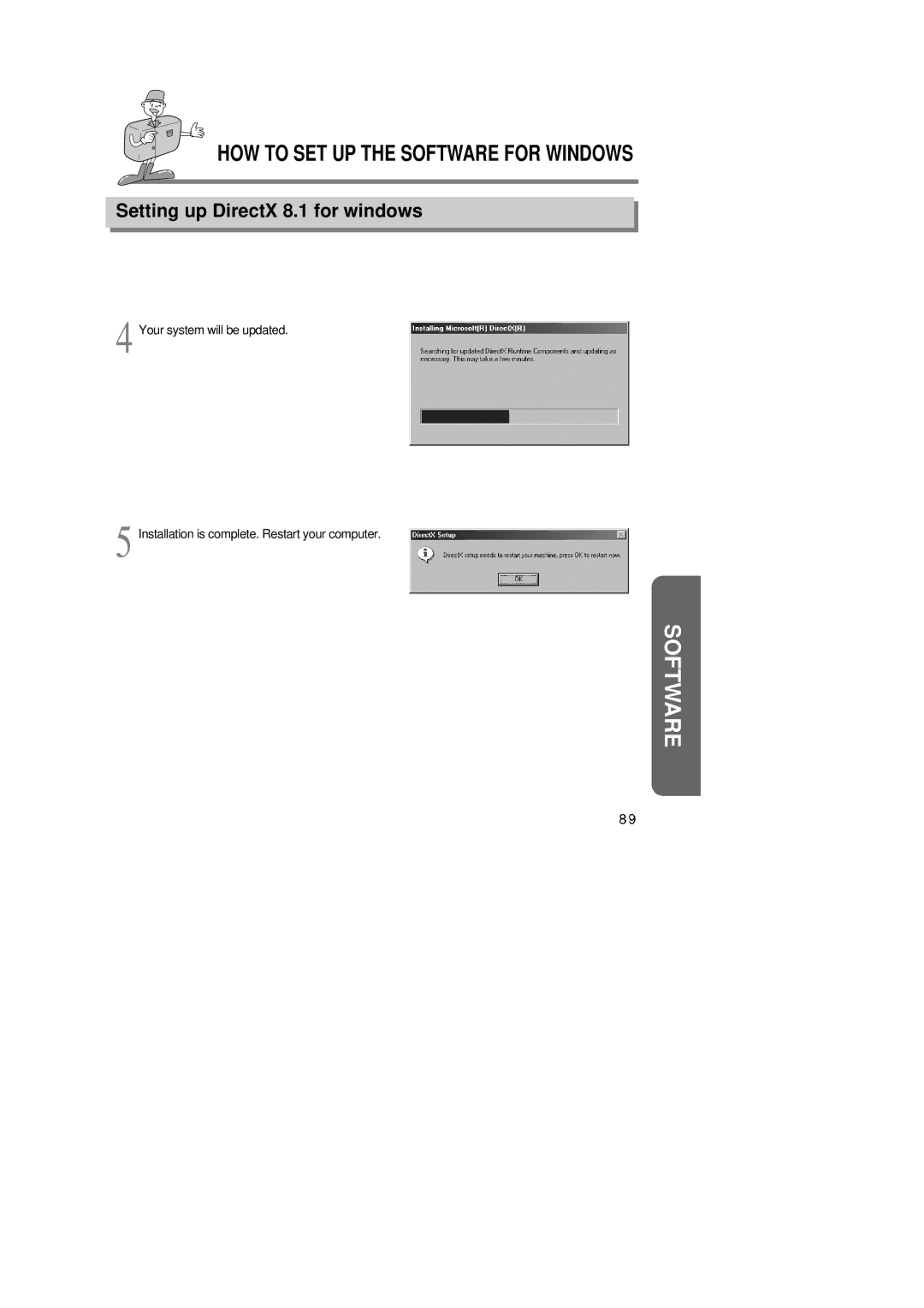 Samsung 6806-1247 manual HOW to SET UP the Software for Windows 