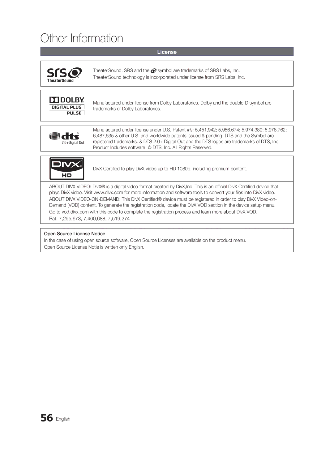 Samsung 6900 user manual License 