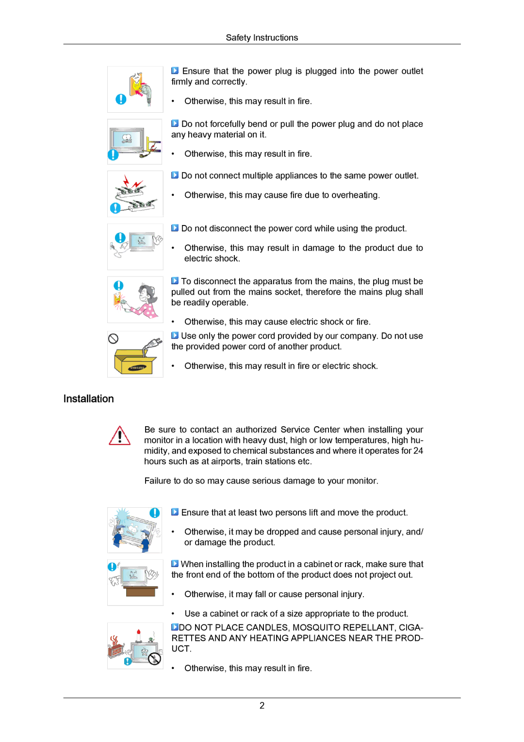 Samsung 700DXN-2, 700DX-2 user manual Installation 