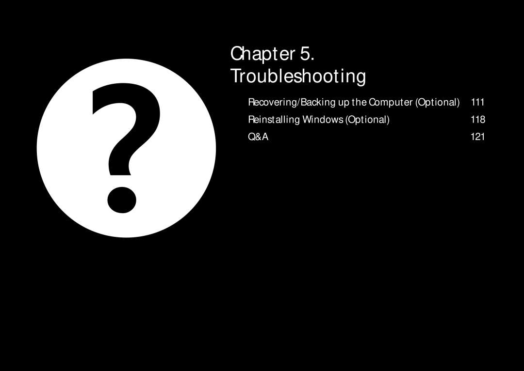 Samsung 700Z5C manual Chapter Troubleshooting 