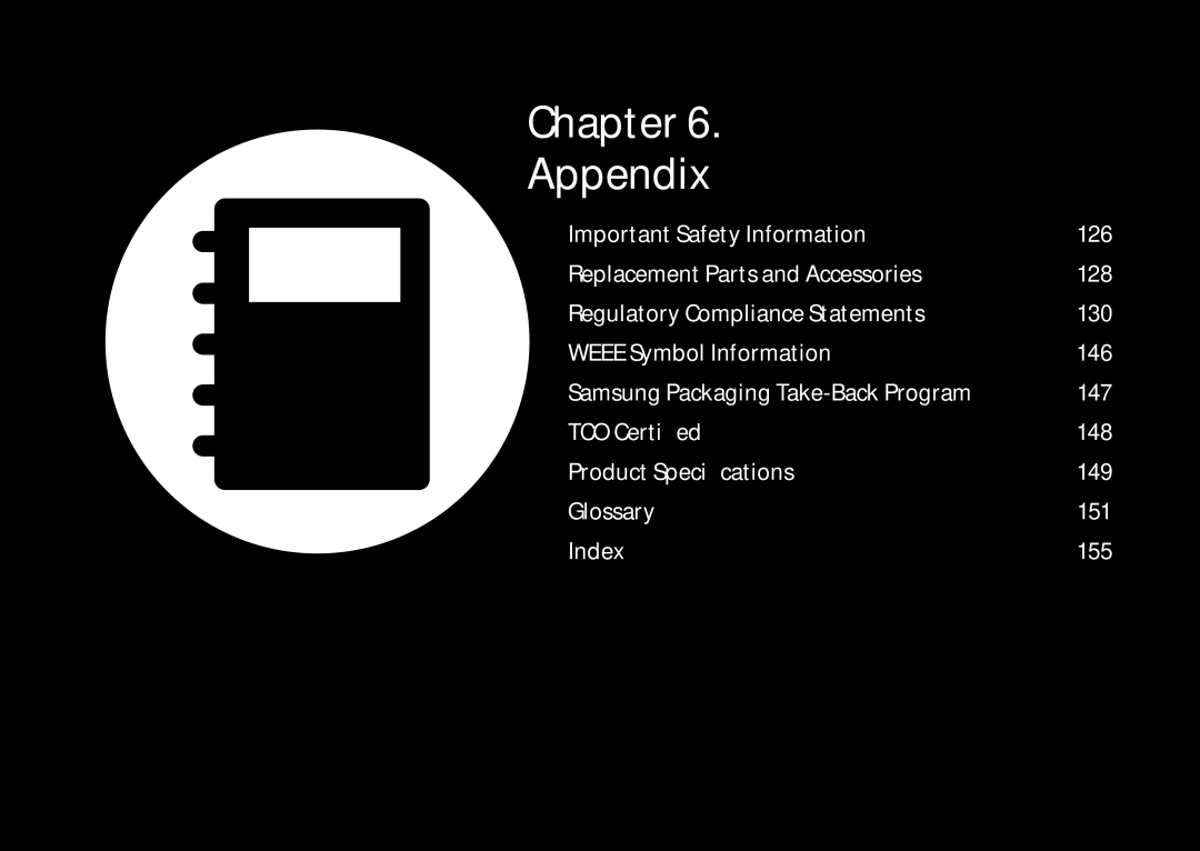 Samsung 700Z5C manual Chapter Appendix 