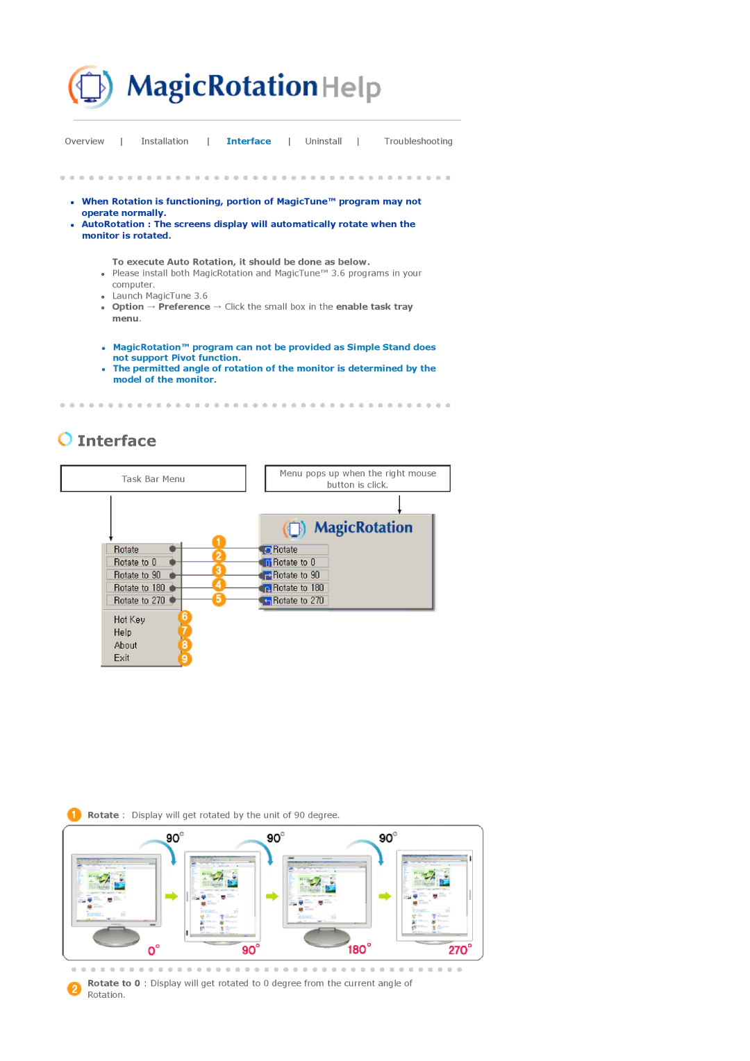 Samsung 710NT manual Interface 