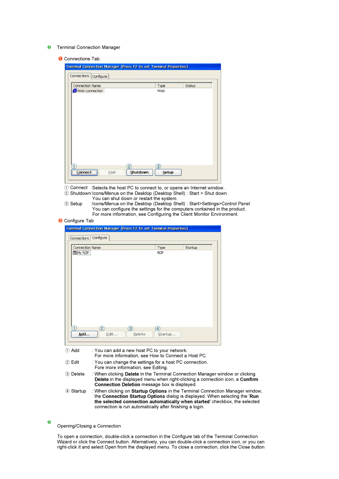 Samsung 711NT, 911NT manual Connection is run automatically after finishing a login 