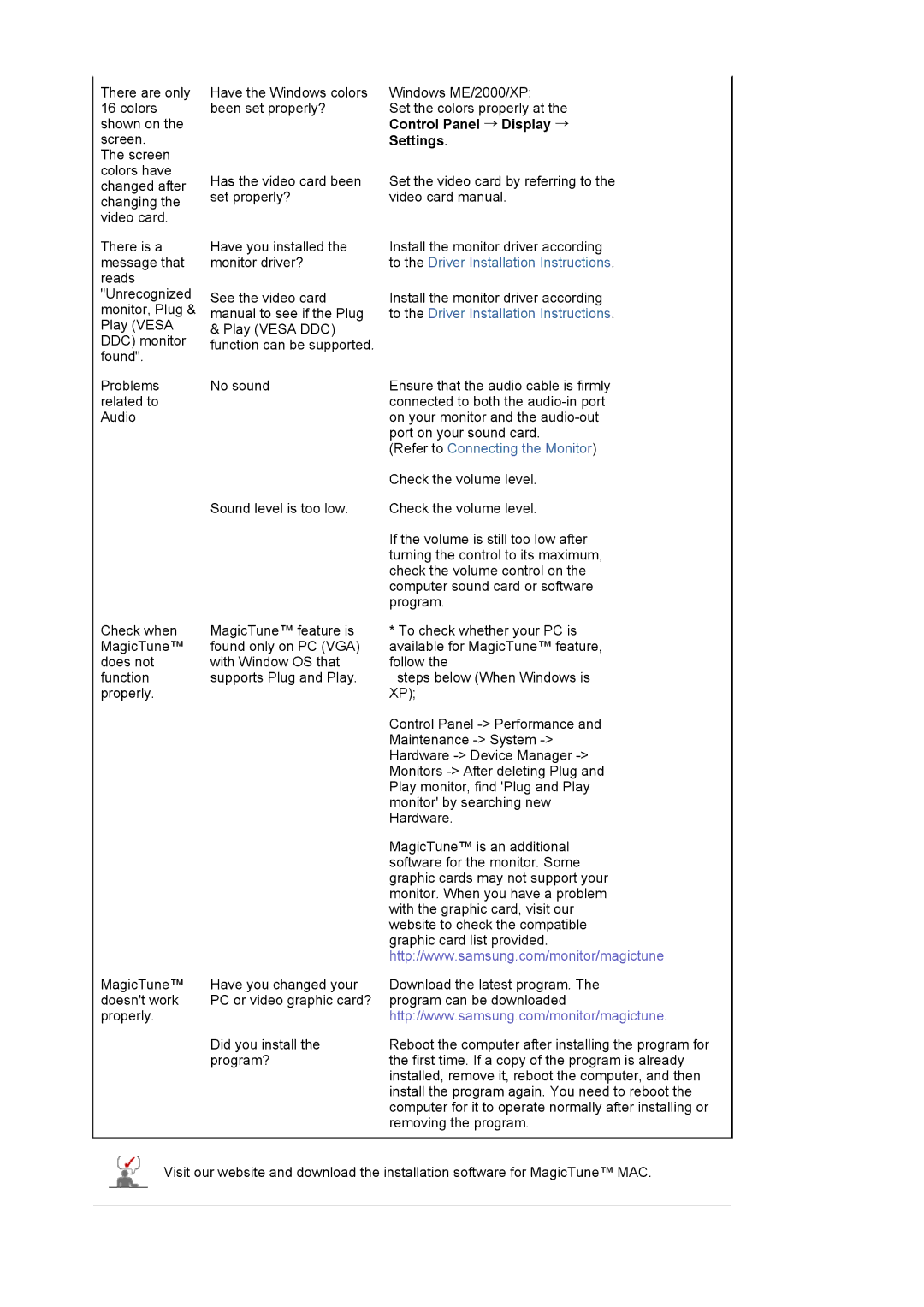 Samsung 714BM manual Control Panel → Display →, Settings 