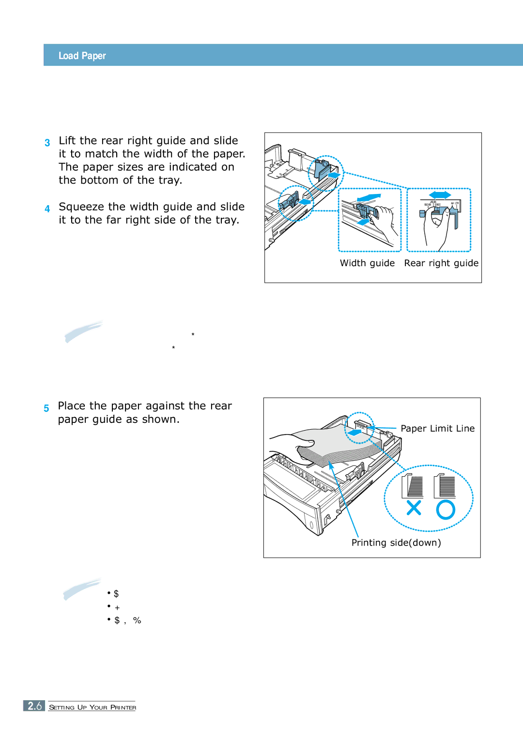 Samsung 7300N manual Load Paper 