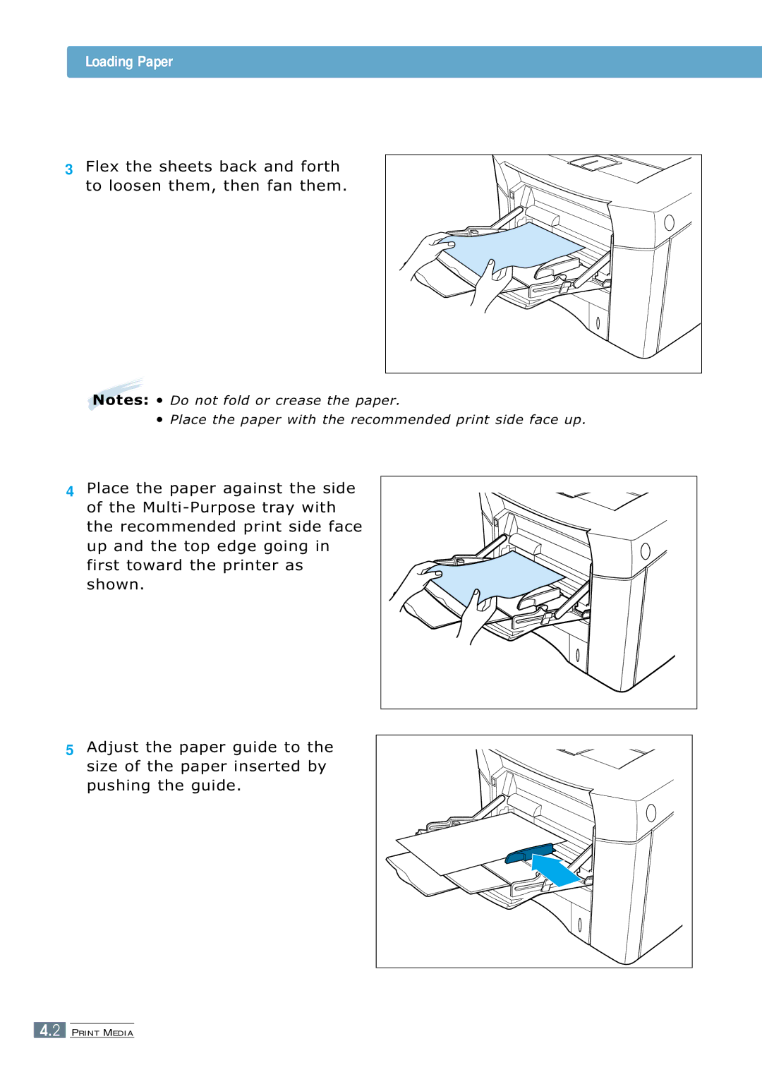 Samsung 7300N manual Loading Paper 