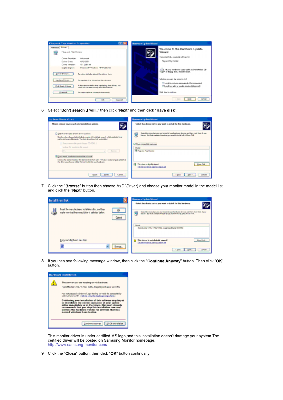 Samsung 730MP manual 