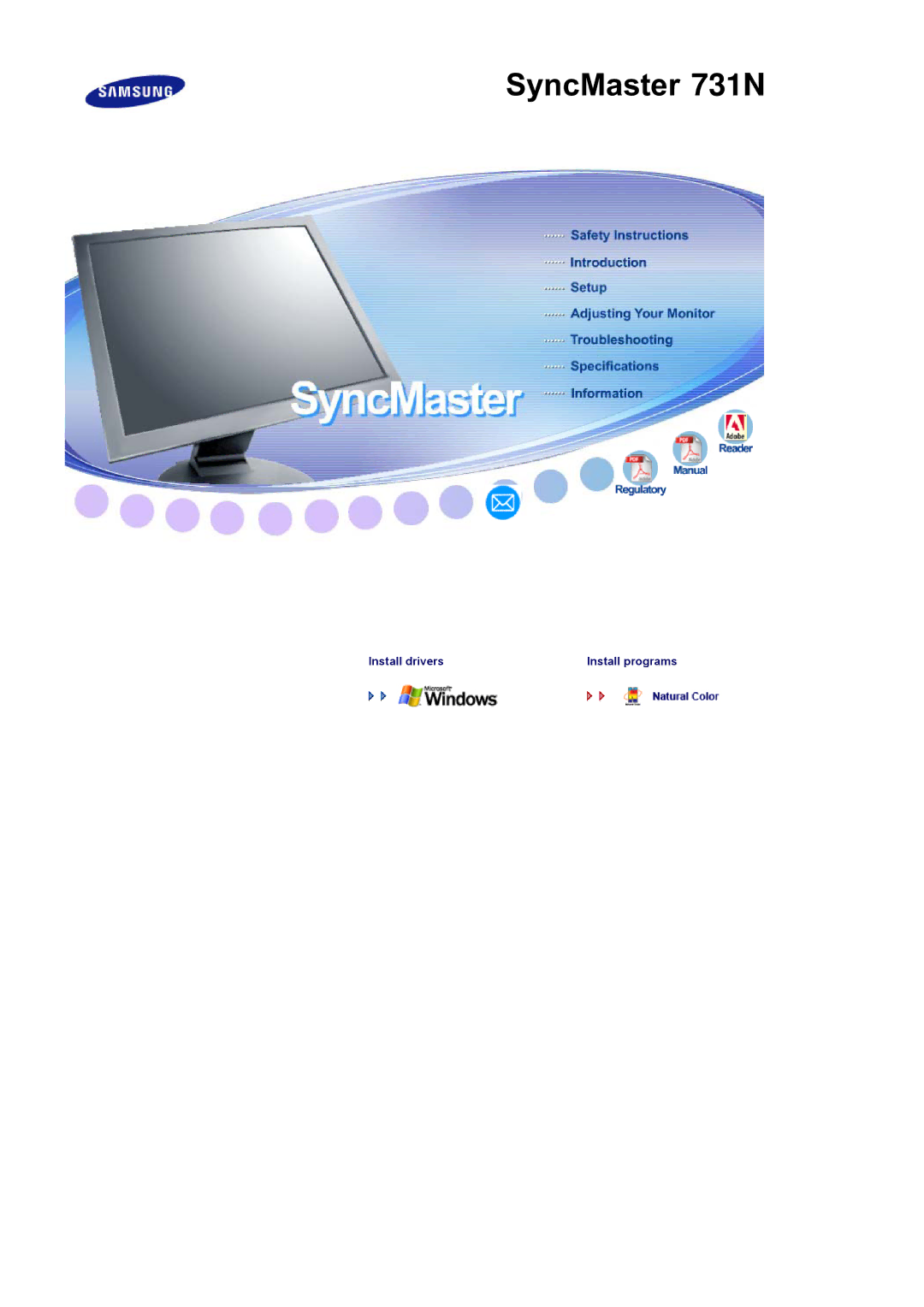 Samsung manual SyncMaster 731N 