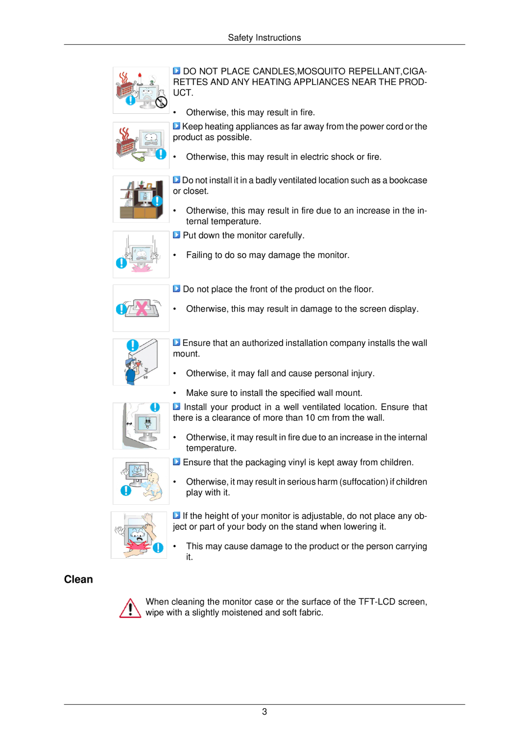 Samsung 732NW PLUS user manual Clean 