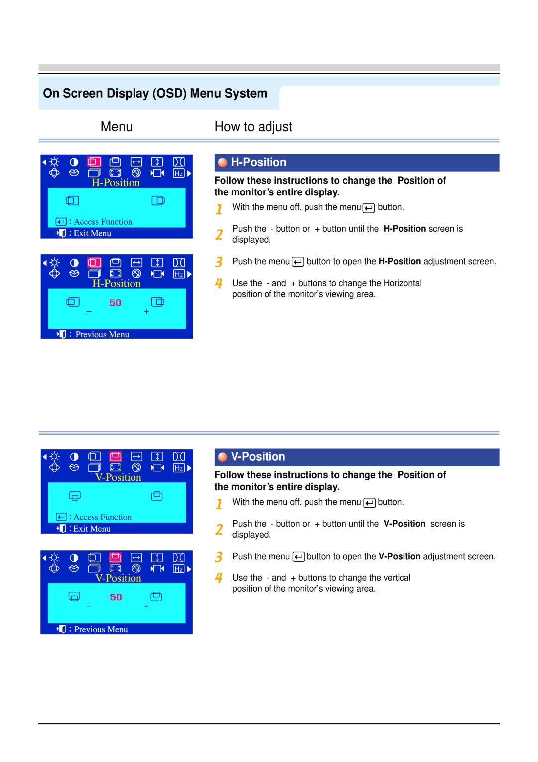 Samsung 753s, 753v, 750s, 753Ms, 753Ms, 753v, 750s, 753s manual Position 