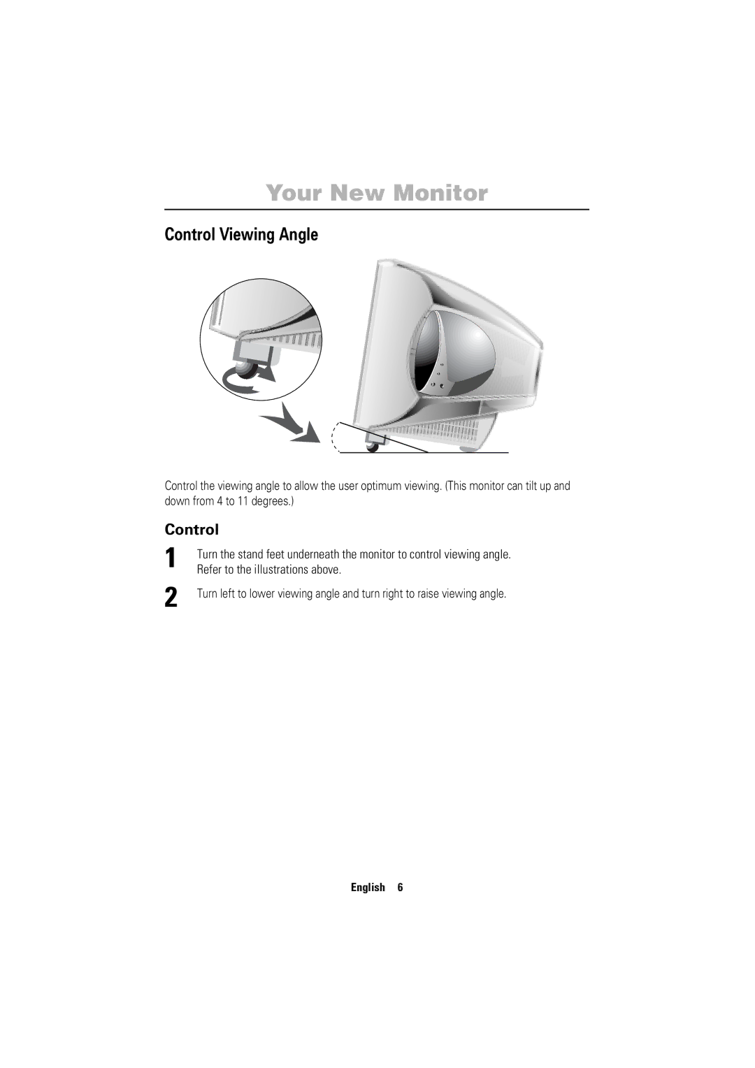 Samsung 755DFG manual Control Viewing Angle, Refer to the illustrations above 