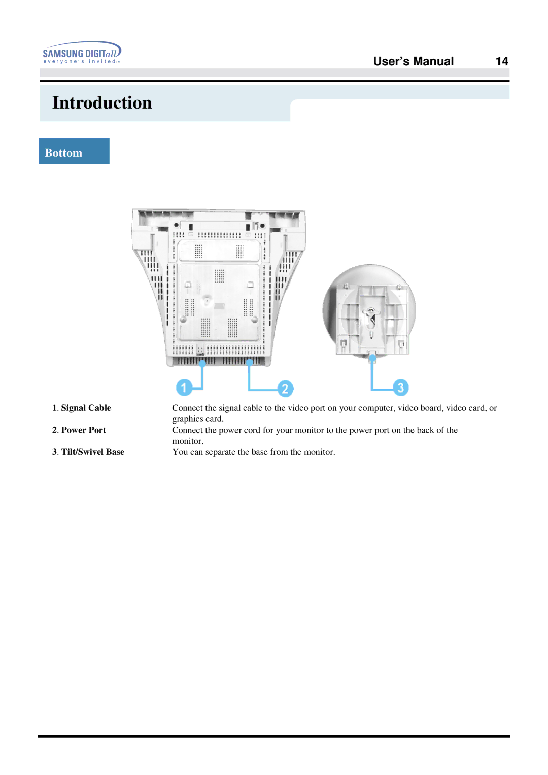 Samsung 757DFX manual Bottom 