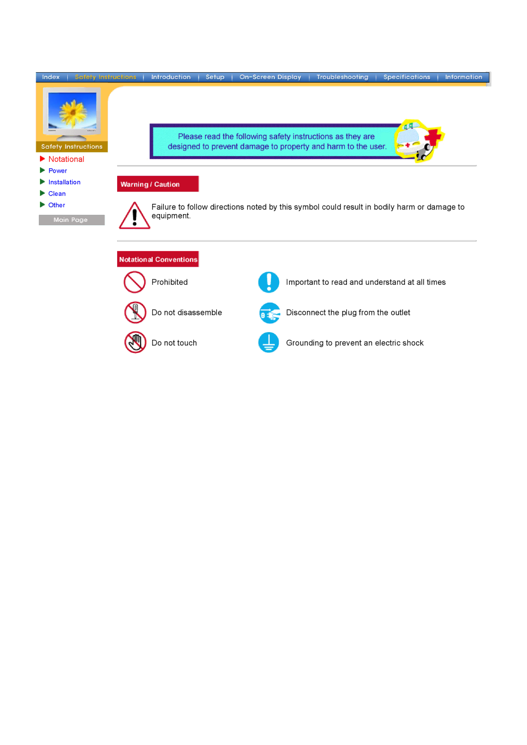 Samsung 757MB manual Notational 