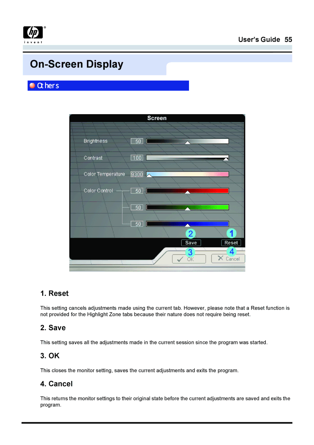 Samsung 757MB manual Reset, Save, Cancel 