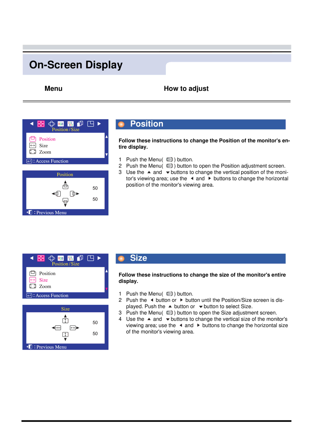 Samsung 757MB manual Position 