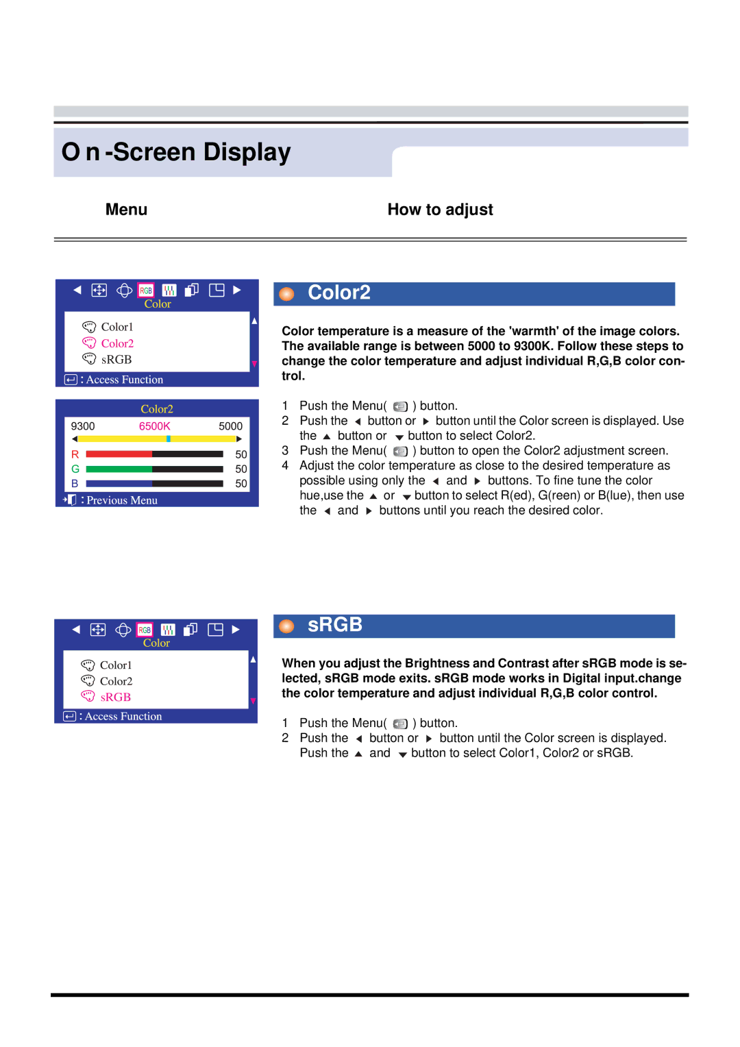 Samsung 757MB manual Color2 