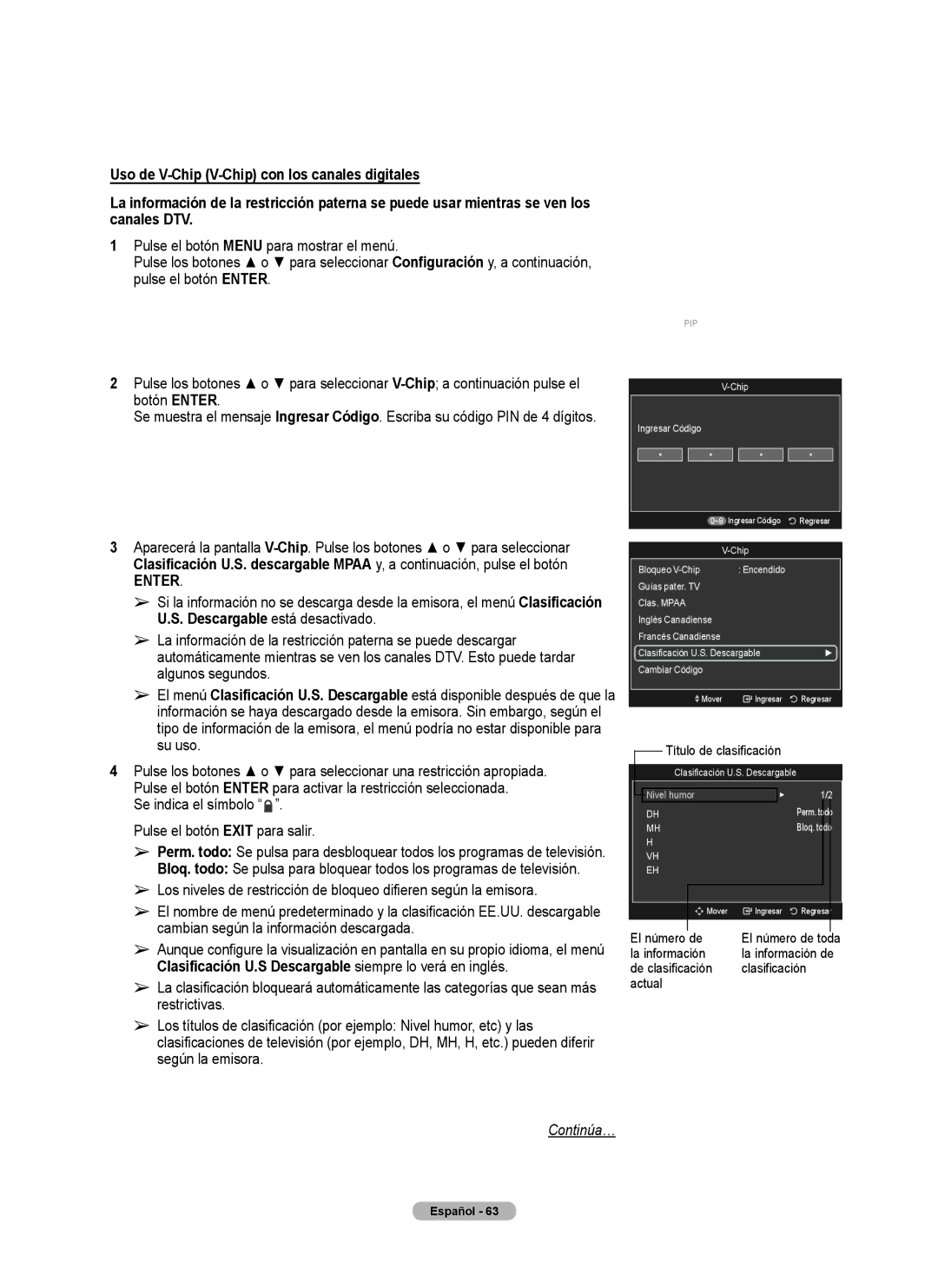 Samsung 760 Series user manual Título de clasificación 