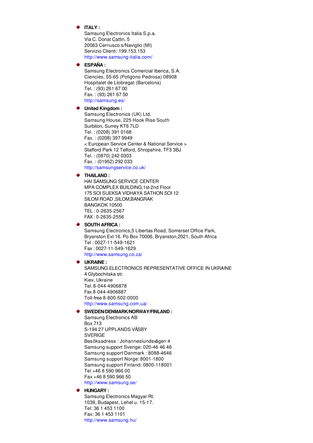 Samsung 765MB manual España, United Kingdom 