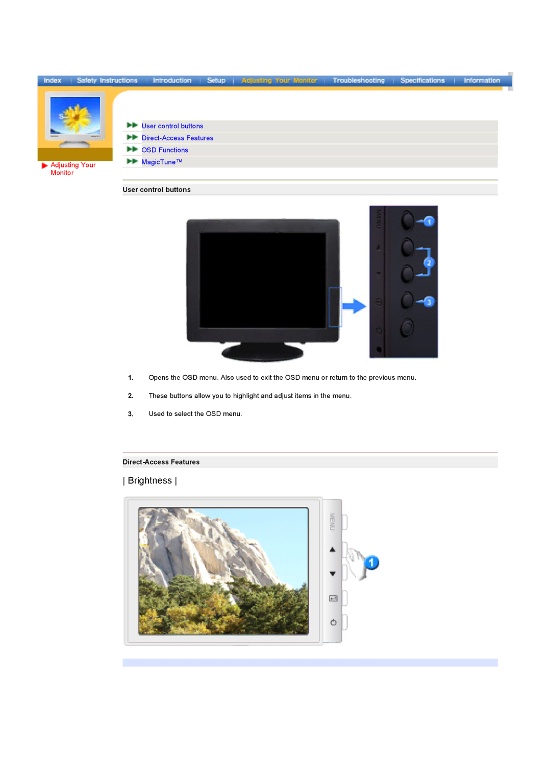 Samsung 790DF manual Brightness 