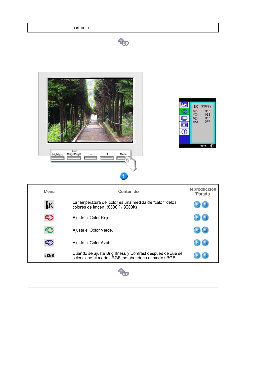 Samsung 795MB+ manual Corriente 