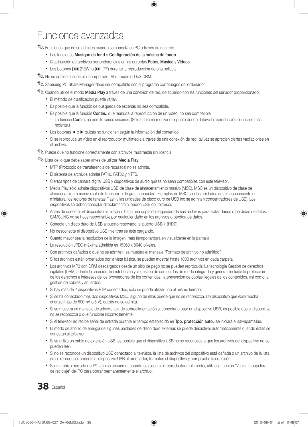 Samsung 8000 user manual Los botones 