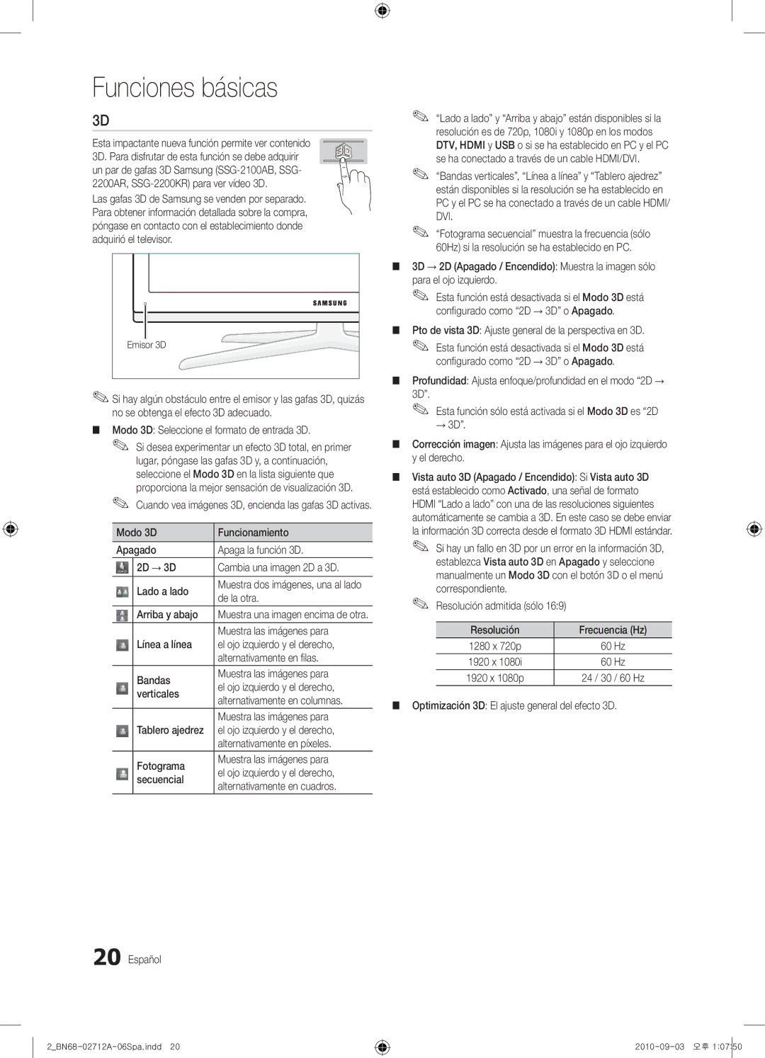 Samsung 8000 user manual De la otra, Arriba y abajo, Muestra las imágenes para, Alternativamente en píxeles 