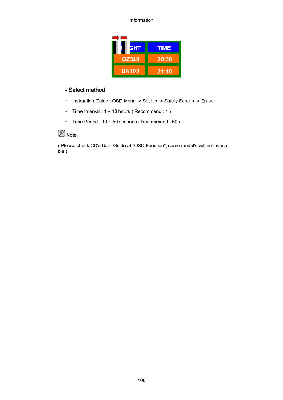 Samsung 700TSN-2, 820TSN-2 user manual Information 