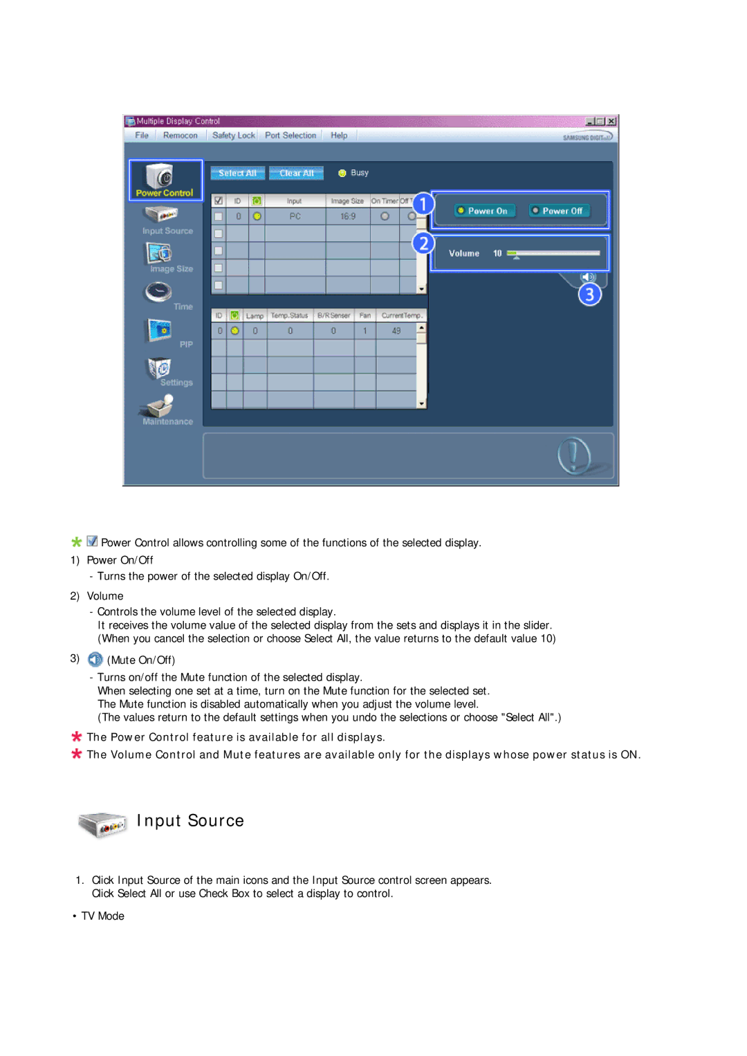 Samsung 700TSN-2, 820TSN-2 user manual Input Source 