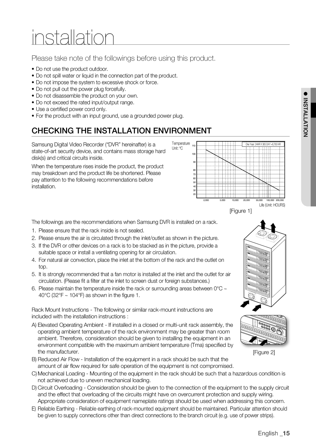 Samsung 1670D, 870D Checking the installation environment, Please take note of the followings before using this product 